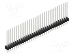 Connector: pin strips; pin header; male; PIN: 33; 1.27mm; THT; 1x33