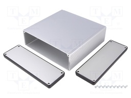 Enclosure: with panel; 1455; X: 165mm; Y: 160mm; Z: 51mm; aluminium