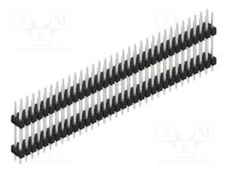 Connector: pin strips; pin header; male; PIN: 66; 2.54mm; THT; 2x33