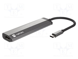 Hub USB; HDMI socket,USB A socket x2,USB C socket,USB C plug
