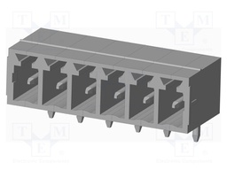Connector: pluggable terminal block; socket; male; on PCBs