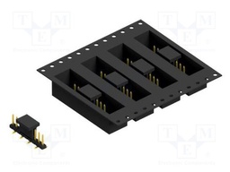 Connector: pin strips; pin header; male; PIN: 9; 2mm; SMT; 1x9; 100V
