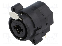 Socket; Jack 6,35mm + XLR; female; angled 90°; THT; 7.5A