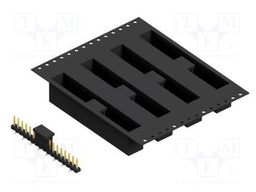 Connector: pin strips; pin header; male; PIN: 17; 2.54mm; SMT; 1x17