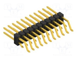 Connector: pin strips; pin header; male; PIN: 22; 2.54mm; SMT; 2x11