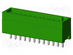 Connector: pluggable terminal block; socket; male; straight; THT