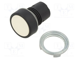 Switch: push-button; 22mm; Stabl.pos: 1; white; none; IP65; flat