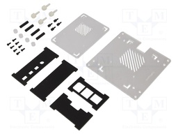 Enclosure: for computer; Raspberry Pi 4 B; acrylic; black