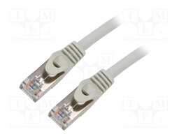Patch cord; S/FTP; 6a; solid; Cu; LSZH; grey; 25m; 27AWG; Cablexpert