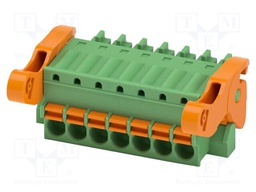 PCB connector, nominal cross section: 1.5 mm2, color: green,