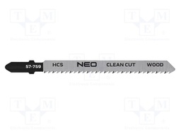 Hacksaw blade-set; wood,jigsaw; 8teeth/inch; 100mm; 2pcs.