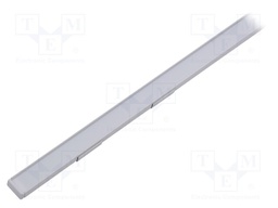 Profiles for LED modules; white; surface; white; L: 1m; aluminium