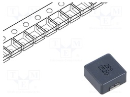 Inductor: wire; SMD; 2.9uH; ±20%; 13.5x12.5x5.7mm