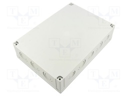 Enclosure: multipurpose; X: 180mm; Y: 255mm; Z: 63mm; MNX; grey; IK08