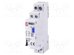 Contactor: 2-pole installation; 20A; 24VAC; NC + NO; RBS