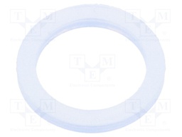 Gasket; polyetylene; D: 2mm; Øint: 12mm; Øout: 16mm; M12; -30÷70°C