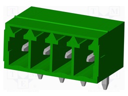 Connector: pluggable terminal block; socket; male; angled 90°
