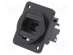 Connector: fiber optic; coupler; MTP,both sides; Mat: metal