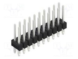 Connector: pin strips; pin header; male; PIN: 20; 2.54mm; THT; 2x10
