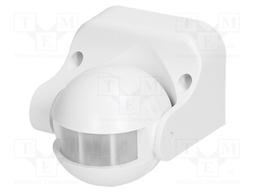 Motion sensor; wall mount; 230VAC; IP44; 12m; Range: 10s÷7min; 180°