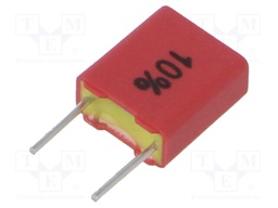 Capacitor: polyester; 4.7nF; 40VAC; 63VDC; 5mm; ±10%; 3.5x8.5x7.2mm