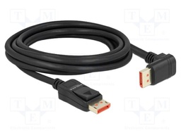 Cable; DisplayPort plug,DisplayPort plug 90° up/down; 3m; black