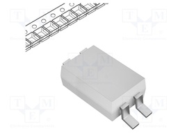 Optotriac; 3.75kV; triac; SOP4; Colour: white
