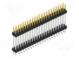 Connector: pin strips; pin header; male; PIN: 44; 2.54mm; SMT; 2x22