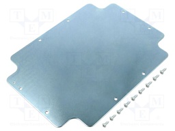 Mounting plate; steel; W: 170mm; L: 230mm; Thk: 1.5mm; Plating: zinc