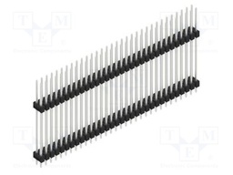 Connector: pin strips; pin header; male; PIN: 64; 2.54mm; THT; 2x32