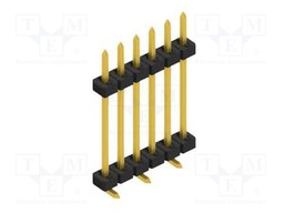 Connector: pin strips; pin header; male; PIN: 6; 2mm; SMT; 1x6; 100V