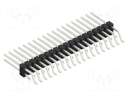 Connector: pin strips; pin header; male; PIN: 38; 2.54mm; SMT; 2x19