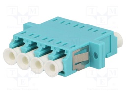 Connector: fiber optic; socket,coupler; quad multi mode; female