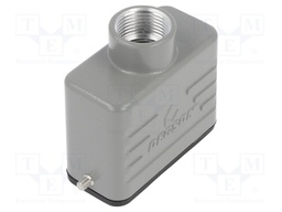 Enclosure: for HDC connectors; size D10A; for cable; for latch