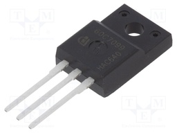Transistor: N-MOSFET; unipolar; 650V; 8A; Idm: 83A; 33W; TO220FP