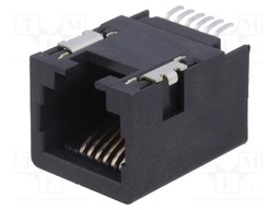 Socket; RJ11; PIN: 6; Cat: 3; unshielded,low profile; gold-plated