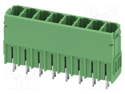PCB headers, nominal cross section: 6 mm?, color: green, nom