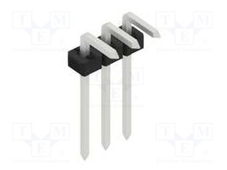 Connector: pin strips; pin header; male; PIN: 3; 2mm; THT; 1x3; 100V