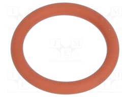 O-ring gasket; VMQ; D: 2mm; Øint: 22mm; NPT3/4"; red; -60÷250°C