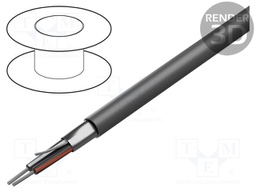 Wire; EcoCable Mini; 1x2x20AWG; Al-PET foil; MPPE; dark grey; 300V