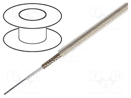 Wire: microphone cable; 1x0,5mm2; transparent; OFC,tinned; PVC