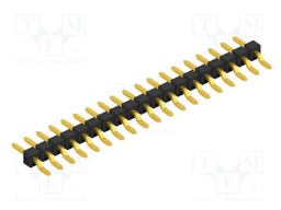 Connector: pin strips; pin header; male; PIN: 19; 2.54mm; SMT; 1x19