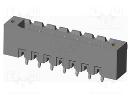 Connector: pluggable terminal block; socket; male; on PCBs