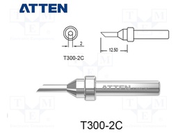 Tip; hoof; 2mm; for  soldering iron; SP-H090,ST-9003D