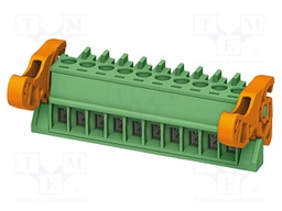 PCB connector, nominal cross section: 1.5 mm2, color: green,