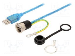 Adapter cable; USB A socket,USB A plug; 1310; USB 2.0; IP54; 3m