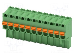 PCB connector, nominal cross section: 2.5 mm?, color: green,