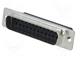 D-Sub; PIN: 25; plug; male; w/o contacts; for cable; 250V