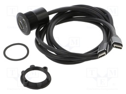 Adapter; for panel mounting,rear side nut; Thread: M22; 1÷10mm