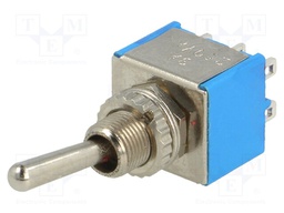 Switch: toggle; Pos: 3; DP3T; ON-OFF-ON; 3A/250VAC; -55÷85°C; 20mΩ